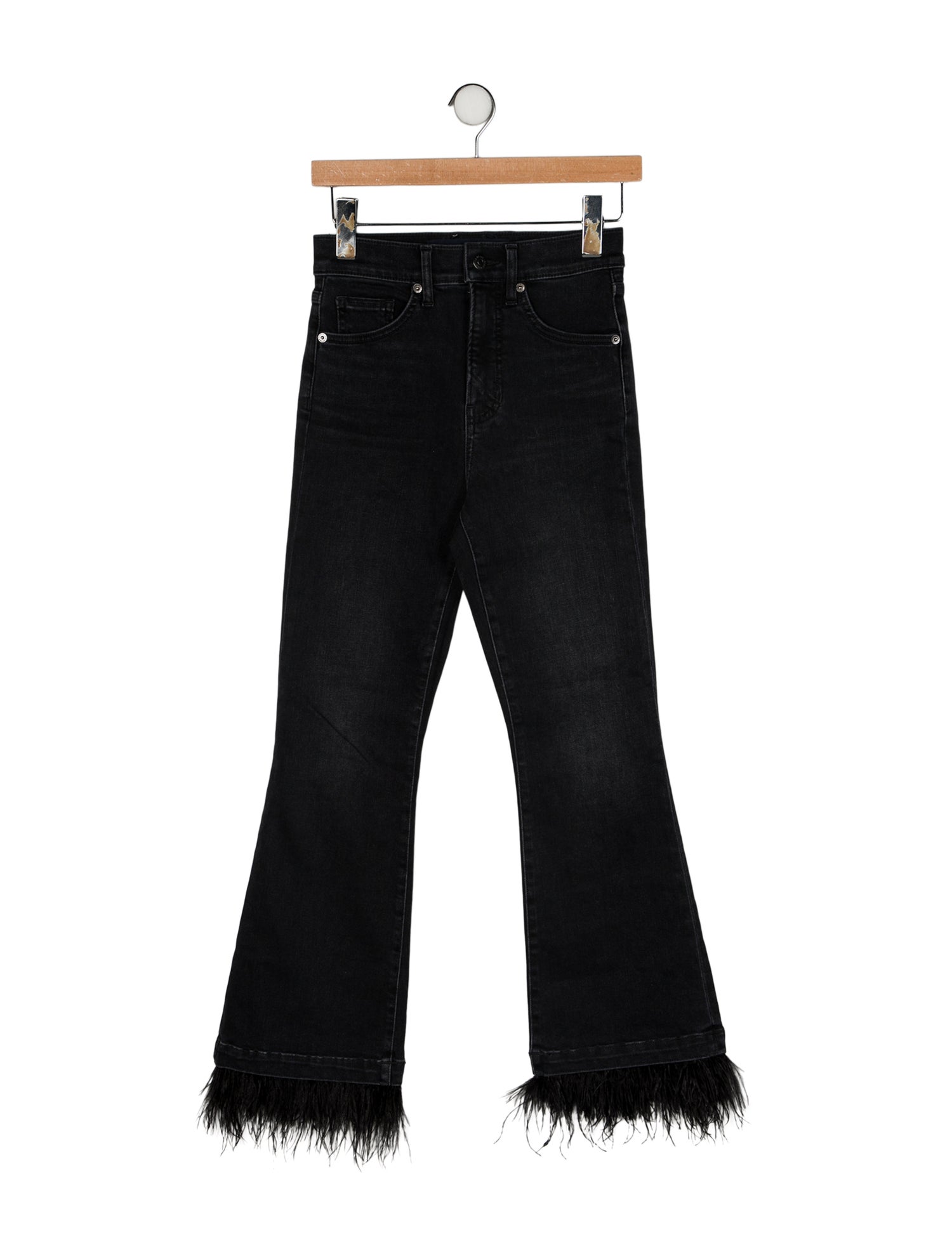 Veronica Beard High-Rise Wide Leg Jeans