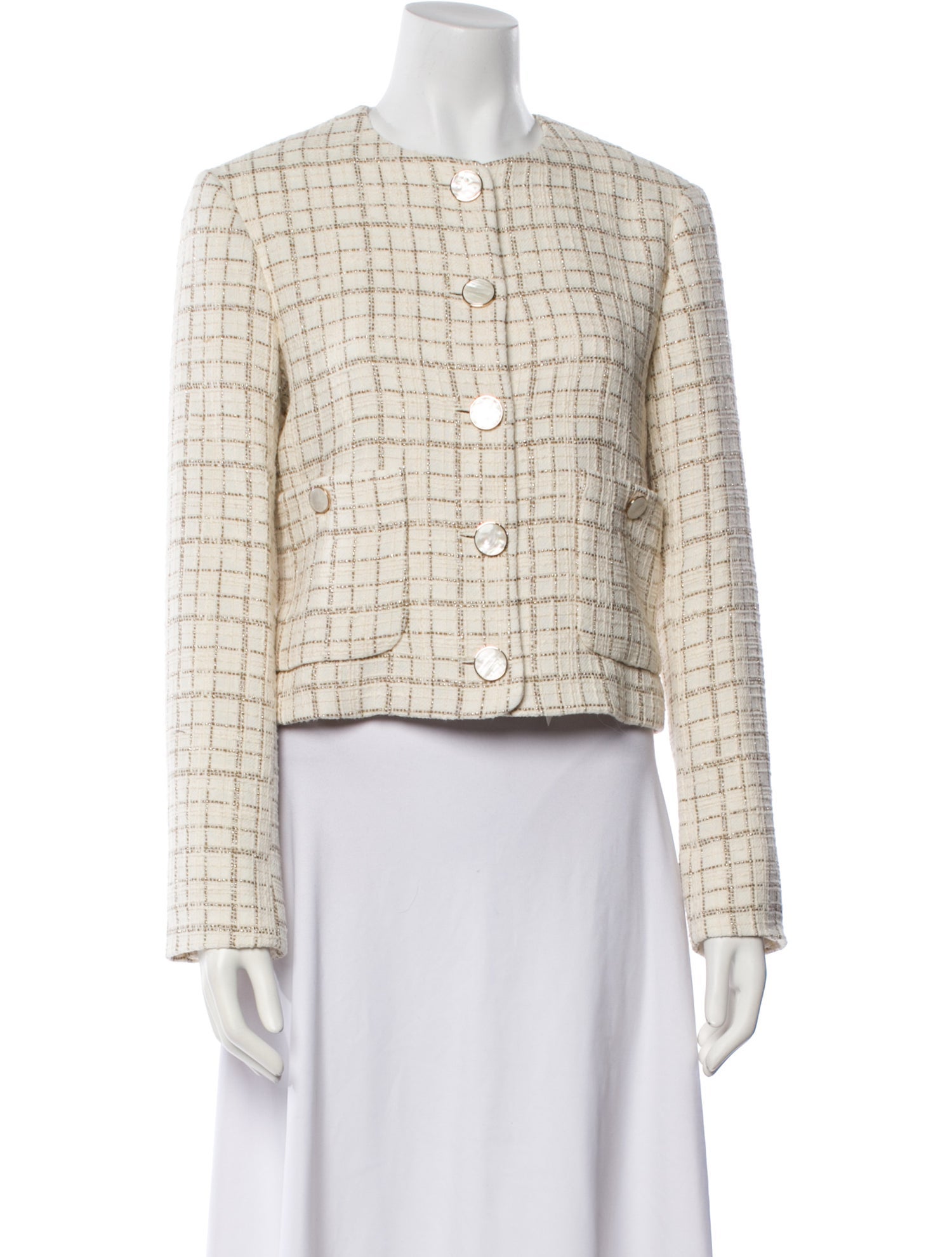 Veronica Beard Tweed Pattern Evening Jacket w/ Tags