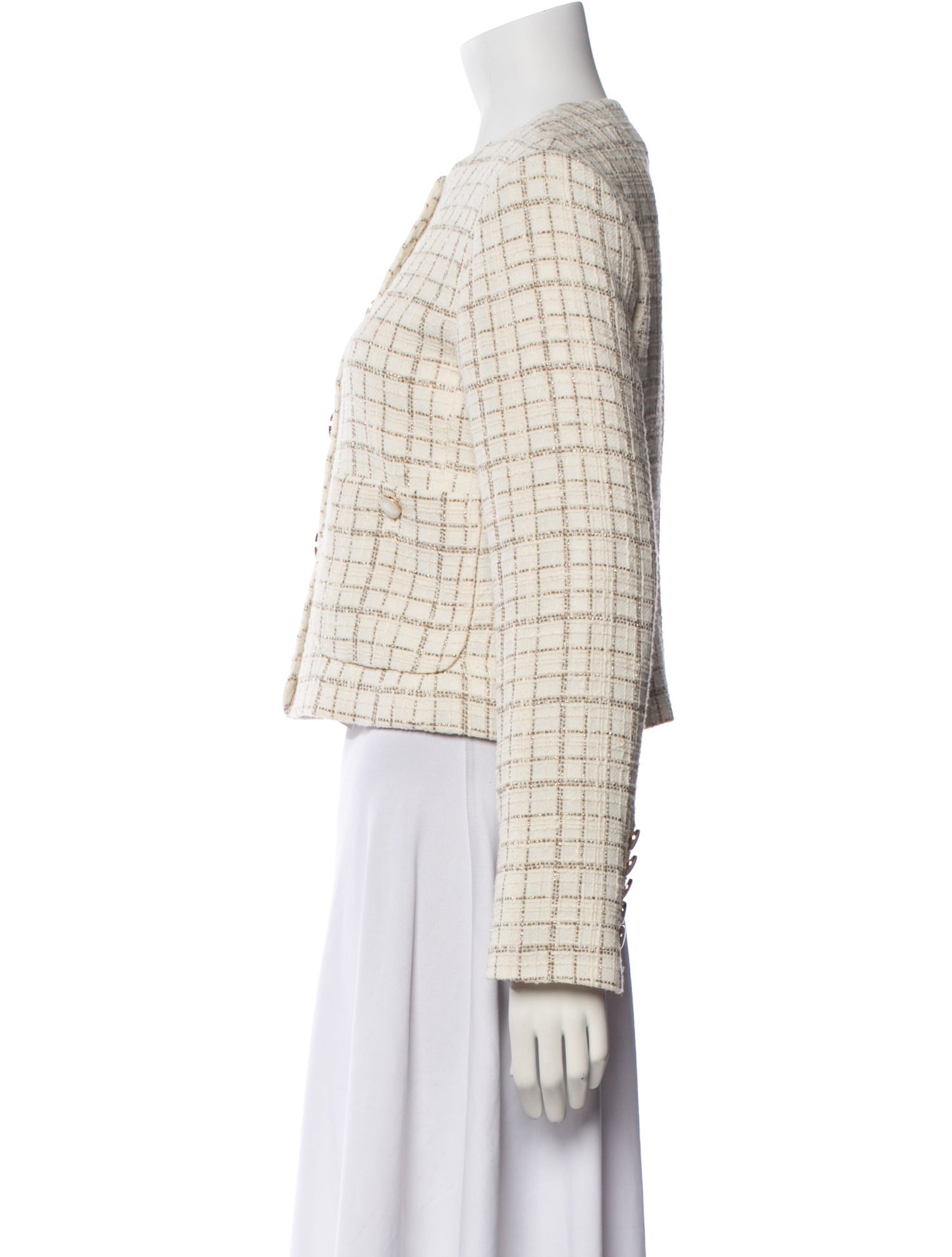 Veronica Beard Tweed Pattern Evening Jacket w/ Tags