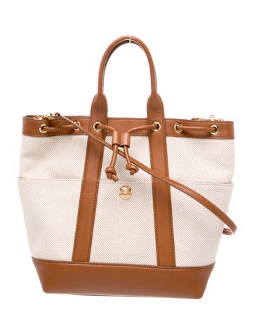Veronica Beard Handle Bags Canvas Top Bag