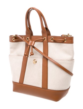 Veronica Beard Canvas Top Handle Bag