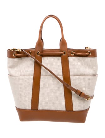 Veronica Beard Canvas Top Handle Bag