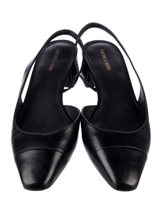 Veronica Beard Leather Slingback Flats