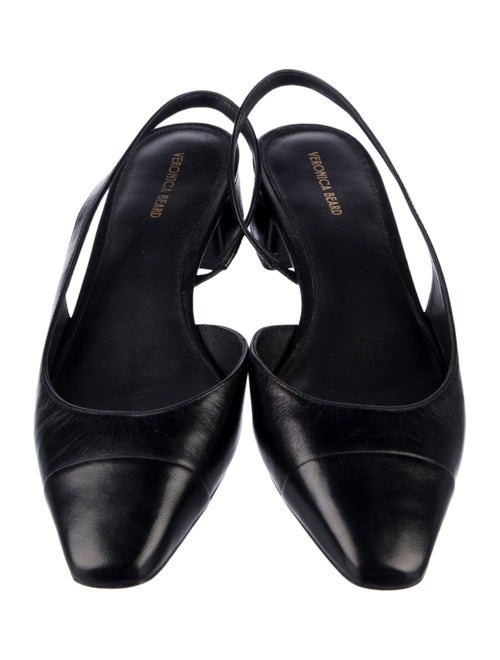 Veronica Beard Leather Slingback Flats