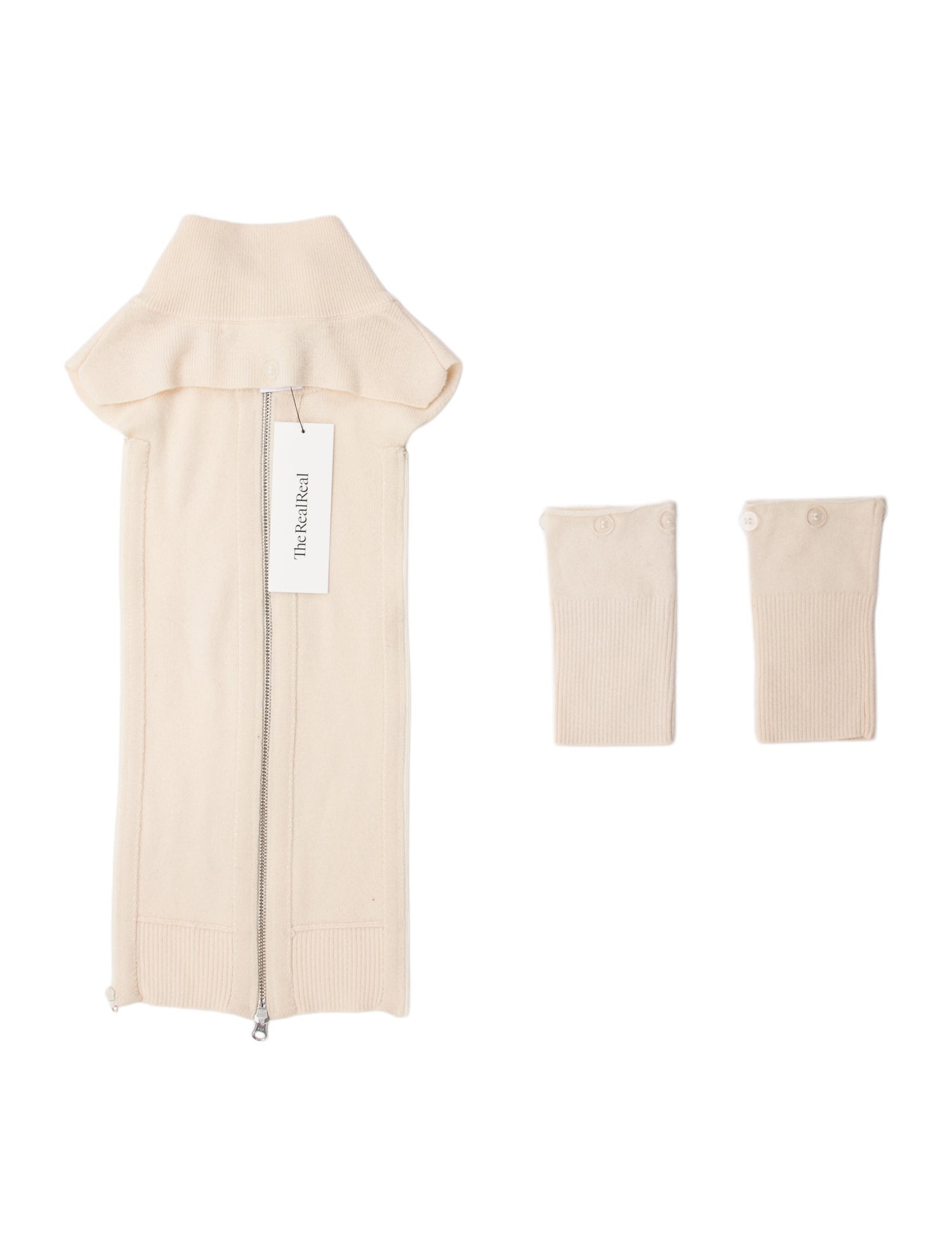 Veronica Beard neutral color dicky with wrist gloves