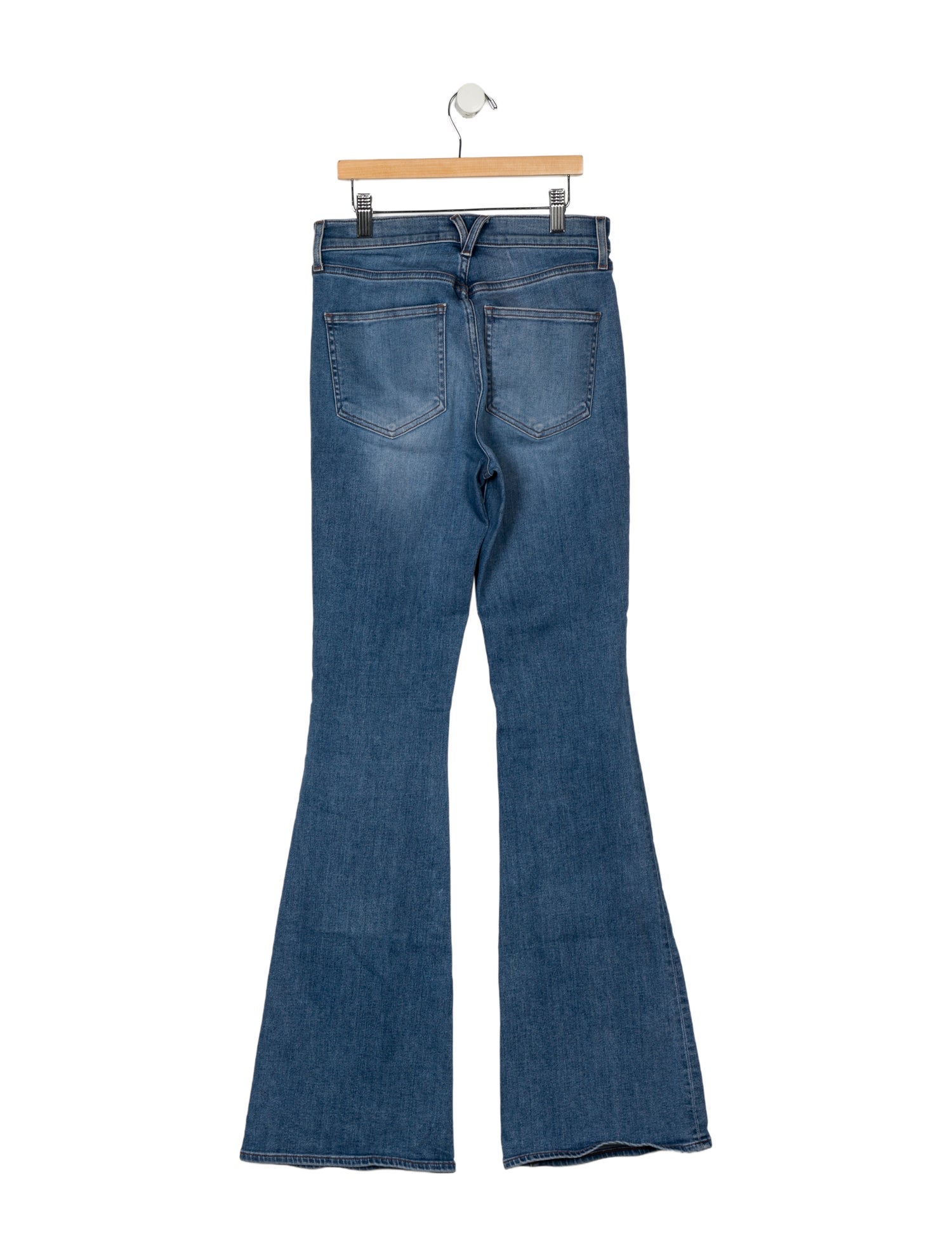Veronica Beard Mid-Rise Wide Leg Jeans