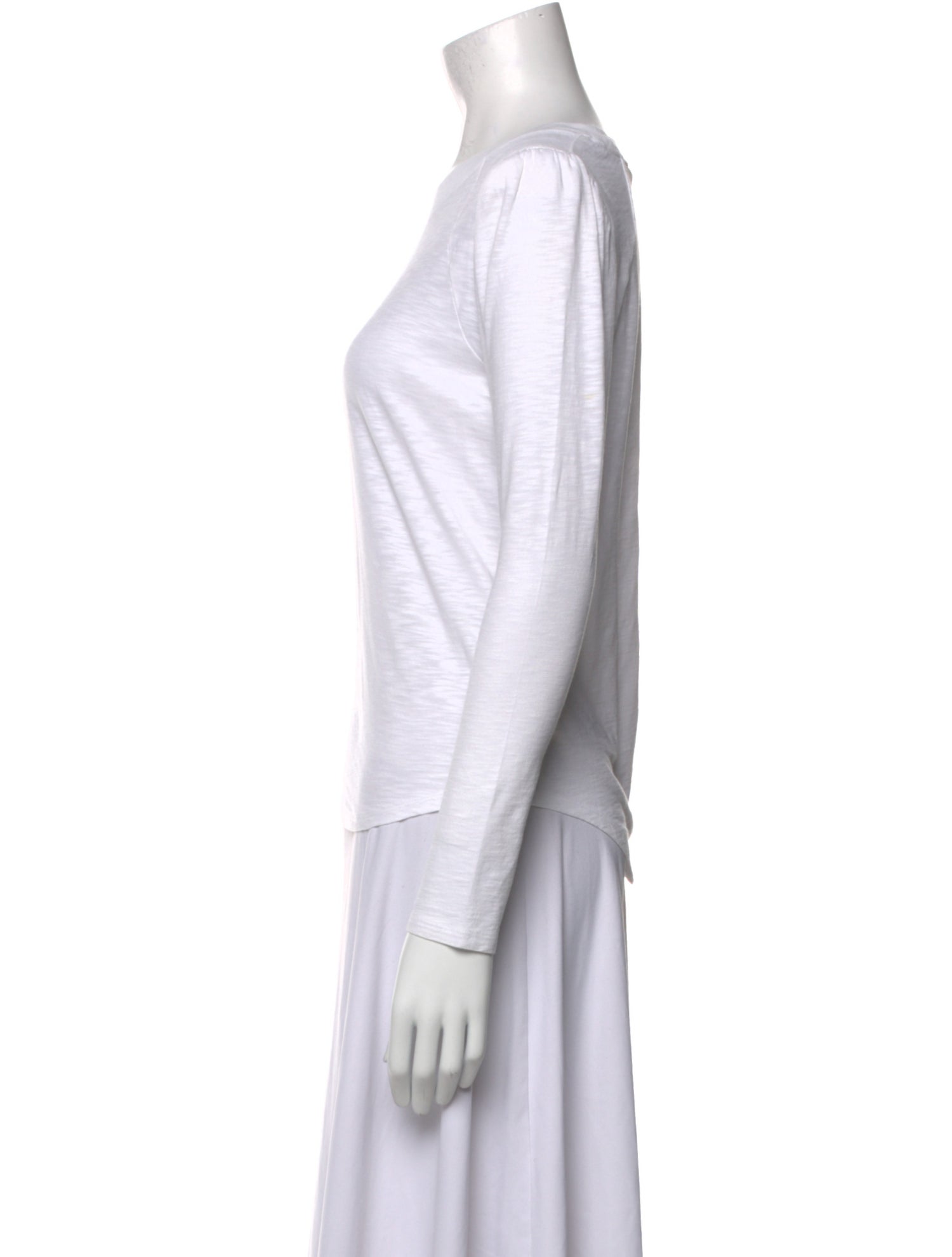 Veronica Beard Bateau Neckline Long Sleeve Top