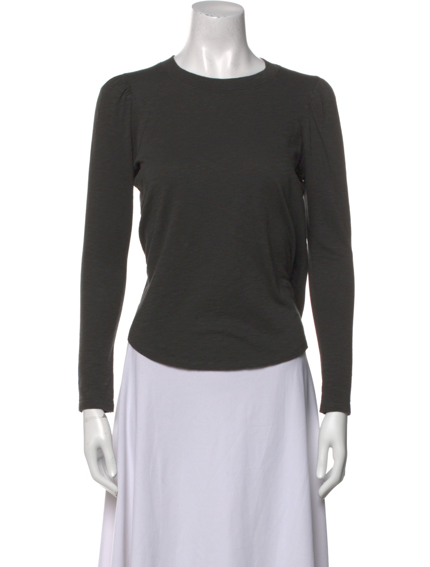 Veronica Beard Crew Neck Long Sleeve Top