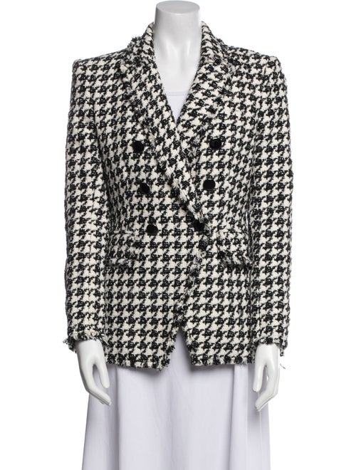 Veronica Beard Houndstooth Print Coat