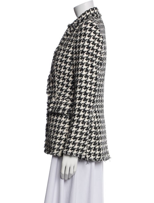 Veronica Beard Houndstooth Print Coat