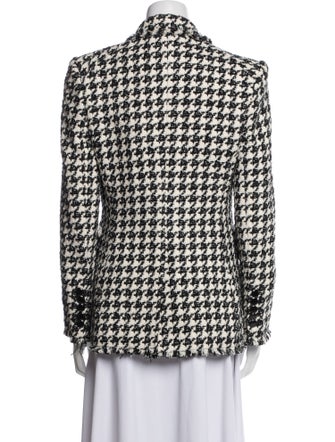 Veronica Beard Houndstooth Print Coat
