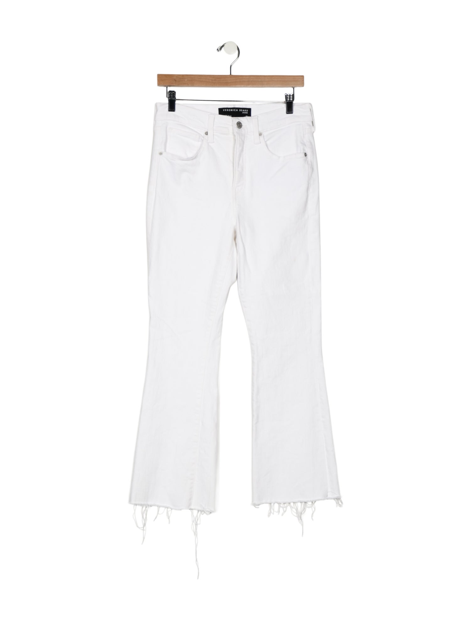 Veronica Beard Mid-Rise Wide Leg Jeans