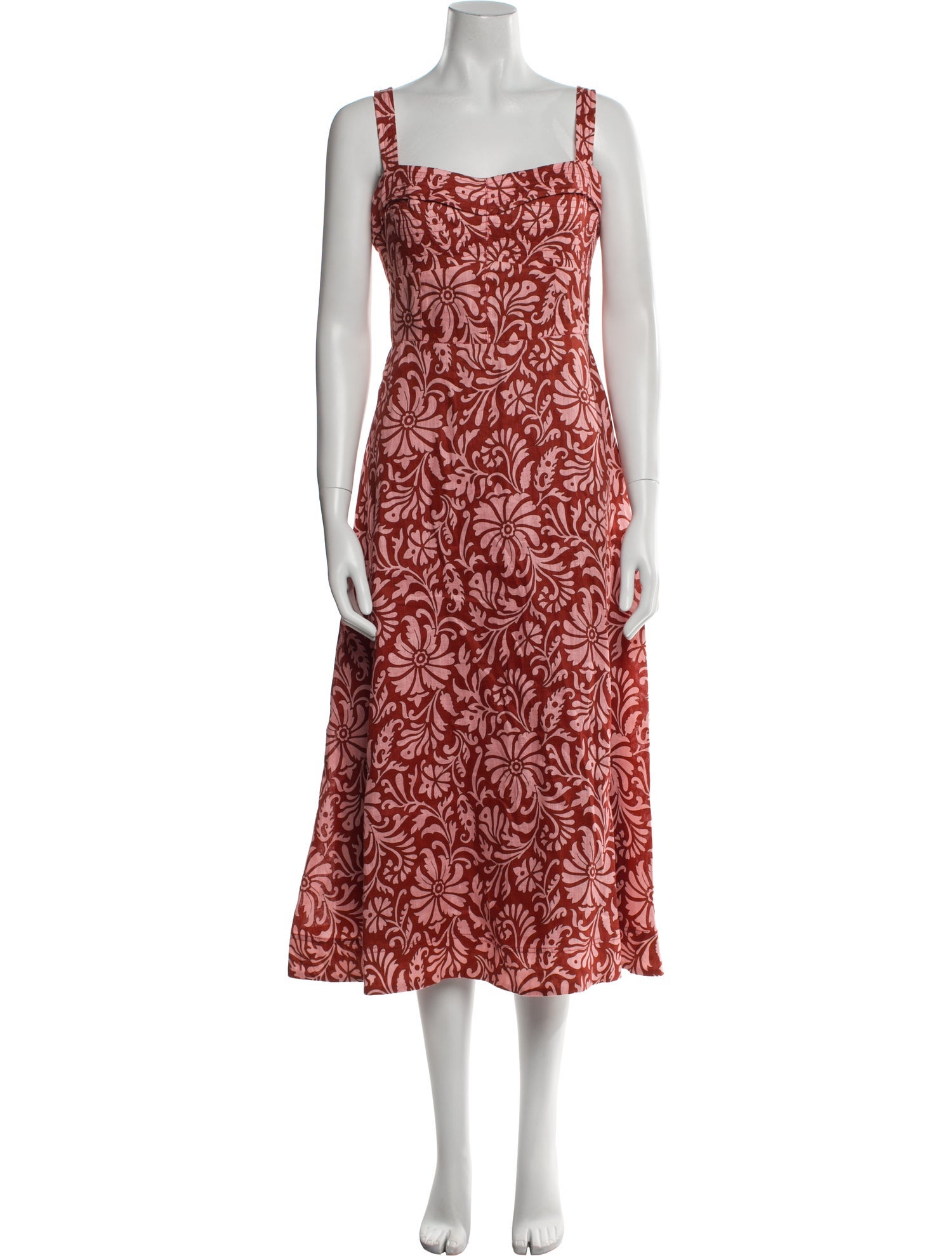 Veronica Beard Linen Midi Length Dress