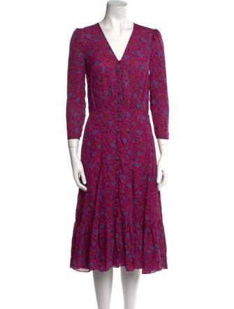 Veronica Beard Silk Midi Length Dress