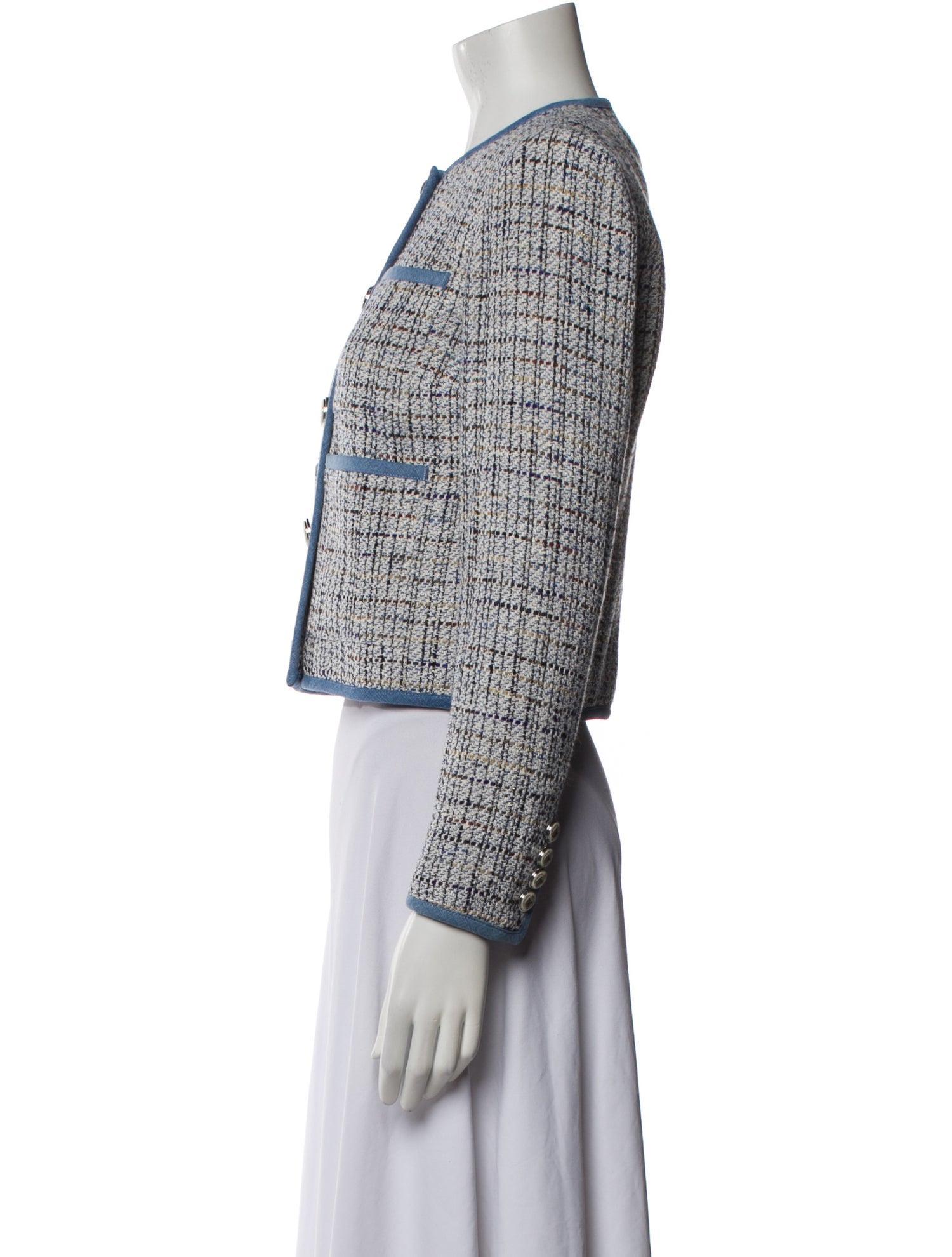 Veronica Beard Tweed Pattern Evening Jacket