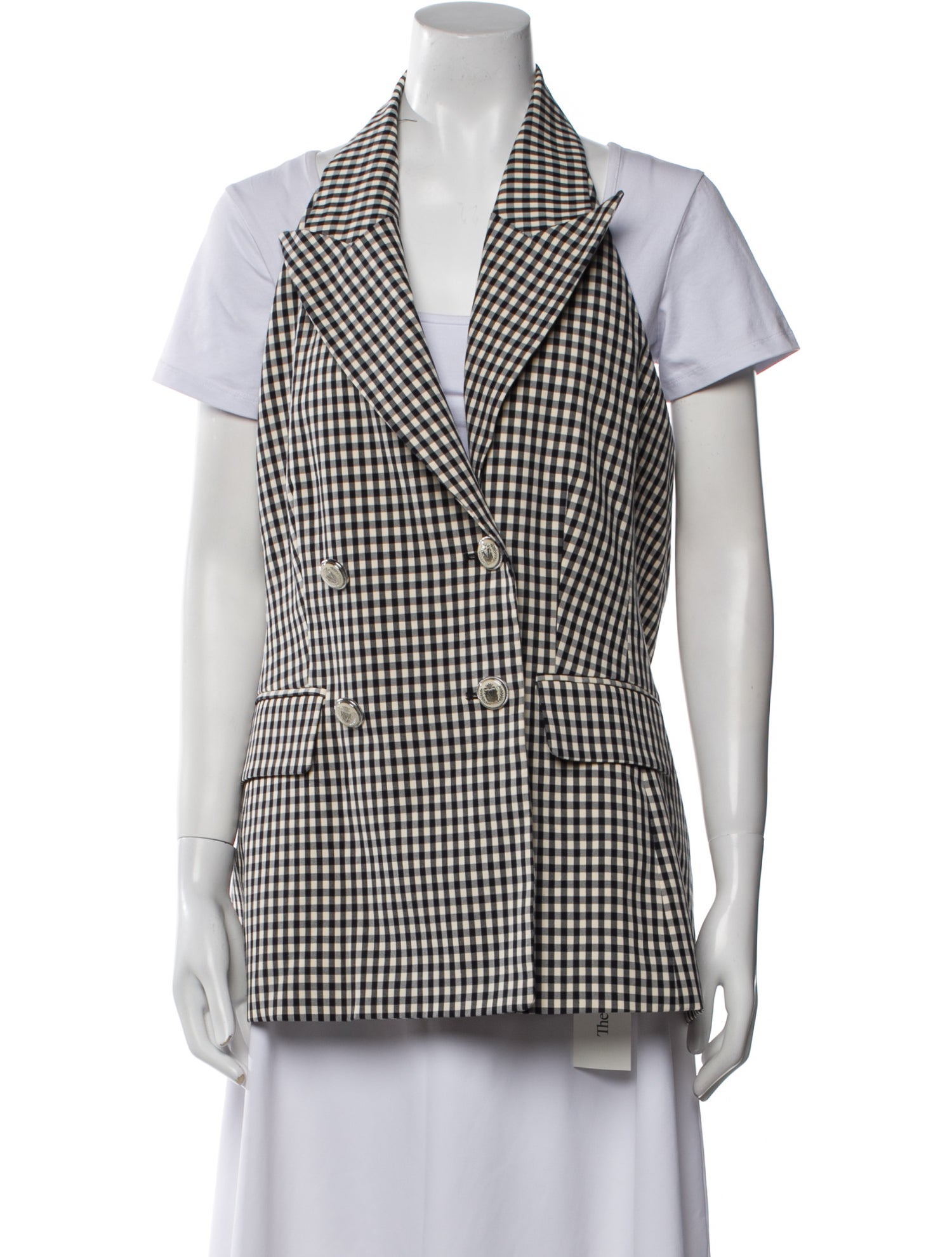 Veronica Beard Plaid Print Vest w/ Tags