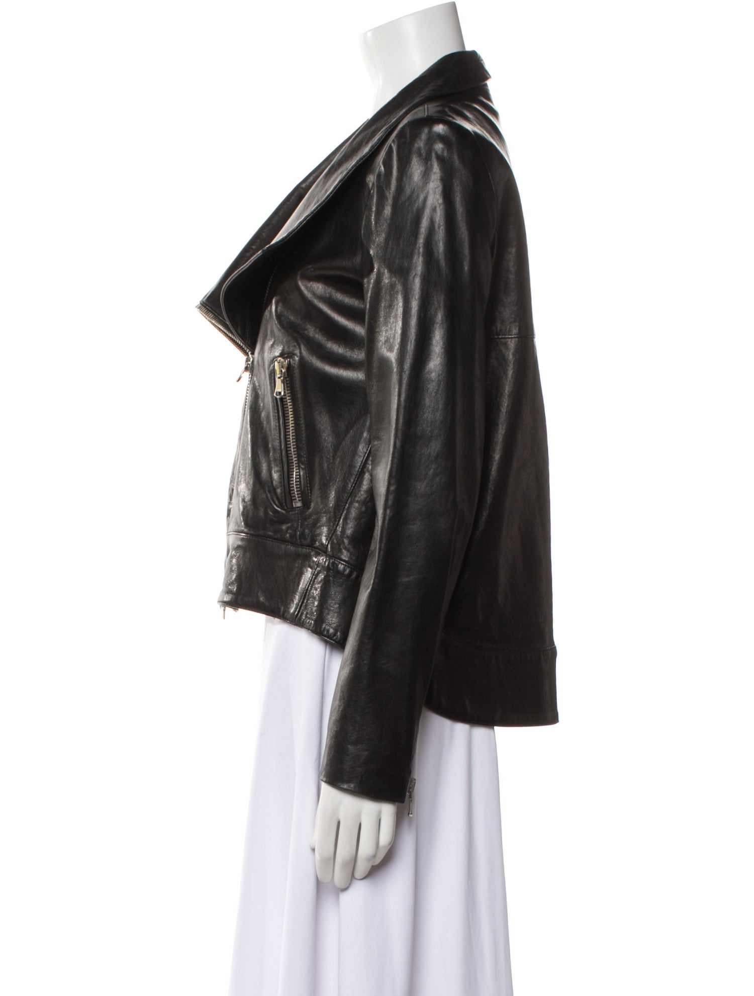 Veronica Beard Leather Biker Jacket
