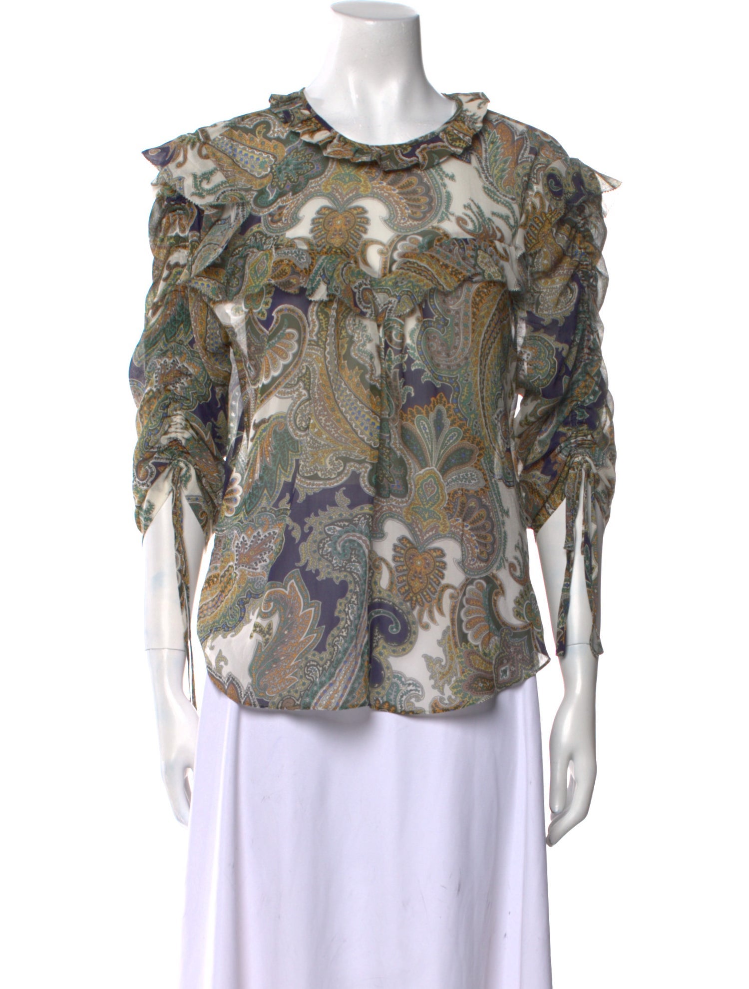 Veronica Beard Silk Printed Blouse