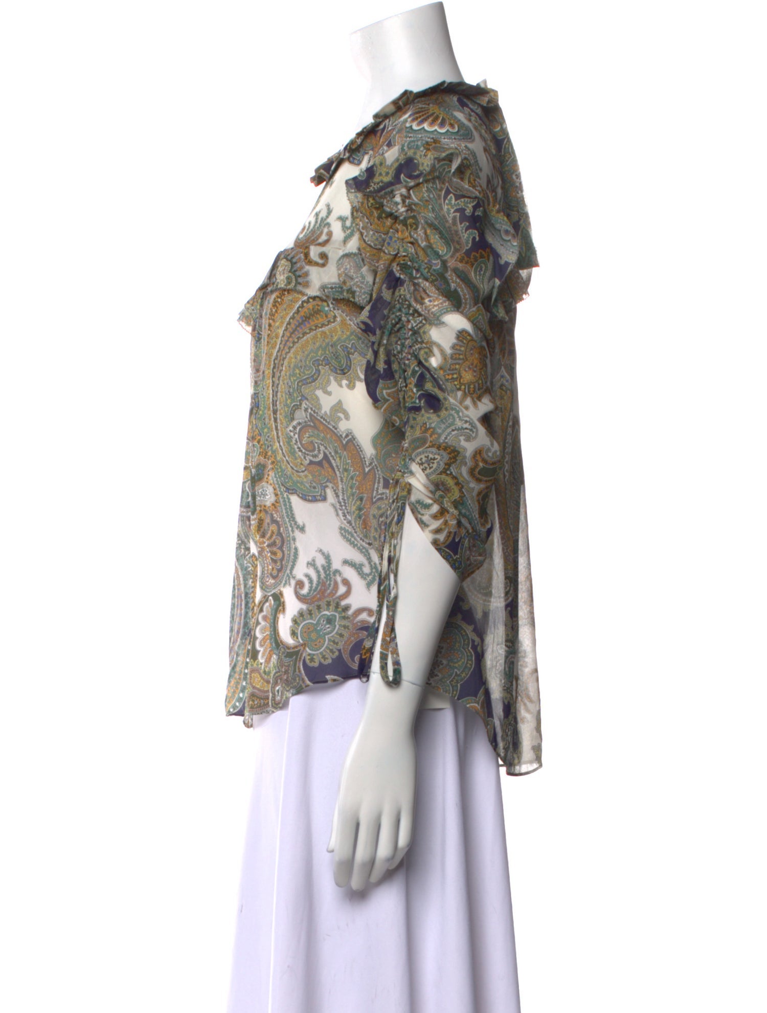 Veronica Beard Silk Printed Blouse