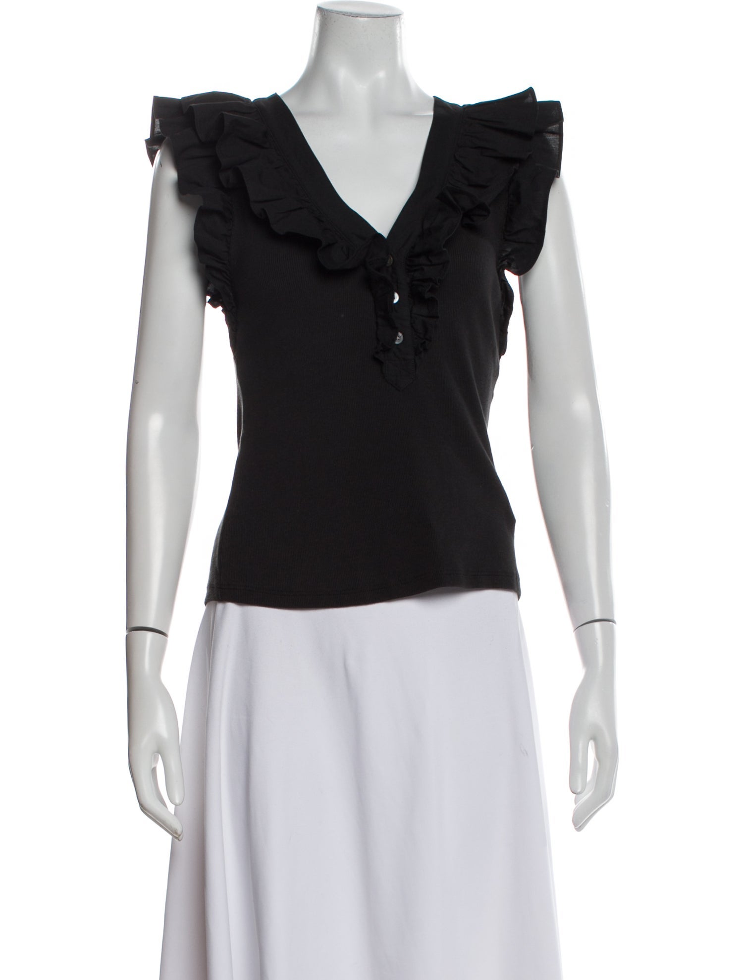 Veronica Beard V-Neck Sleeveless Top