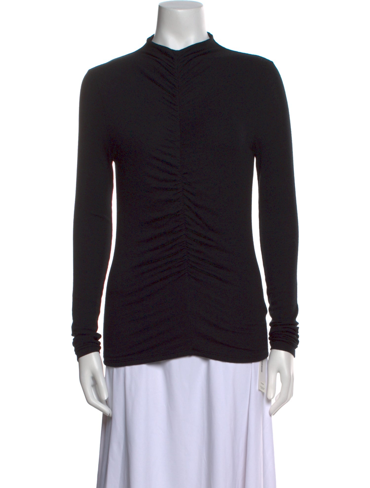 Veronica Beard Mock Neck Long Sleeve Top