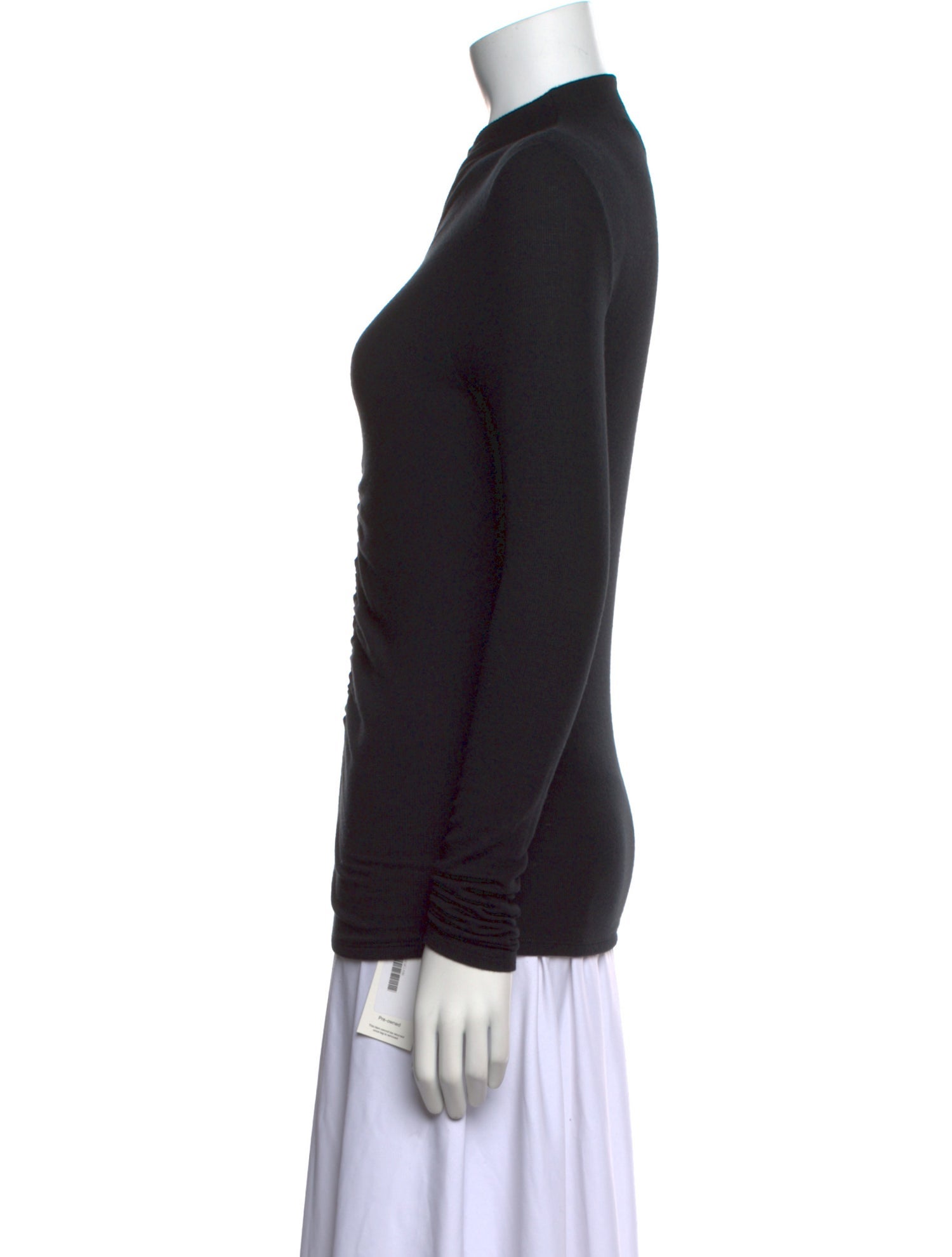 Veronica Beard Mock Neck Long Sleeve Top