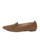 Veronica Beard Suede Chain-Link Accents Loafers