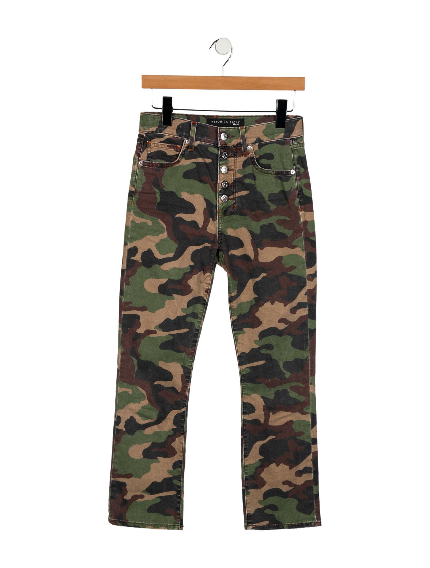 Veronica Beard Mid-Rise Straight Leg Jeans