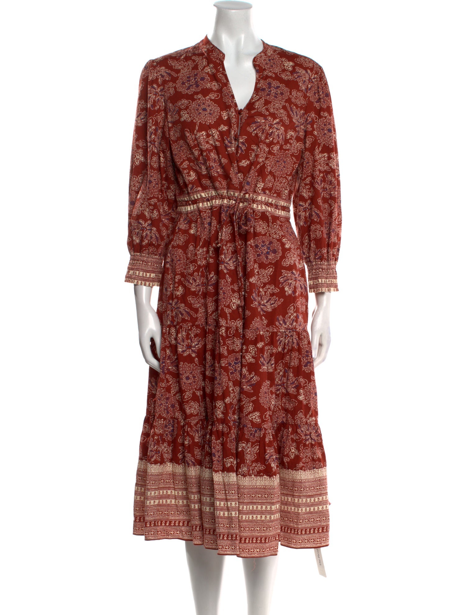 Veronica Beard Printed Midi Length Dress