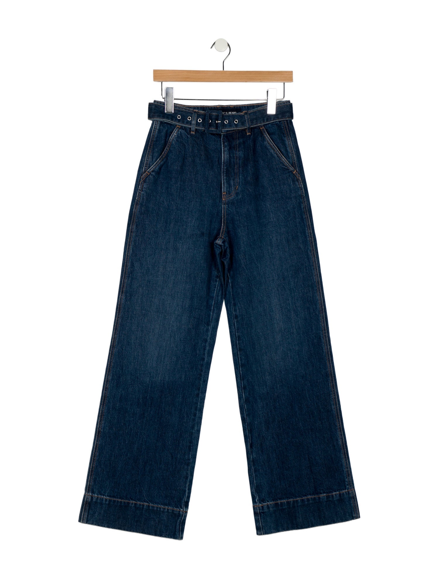 Veronica Beard High-Rise Wide Leg Jeans