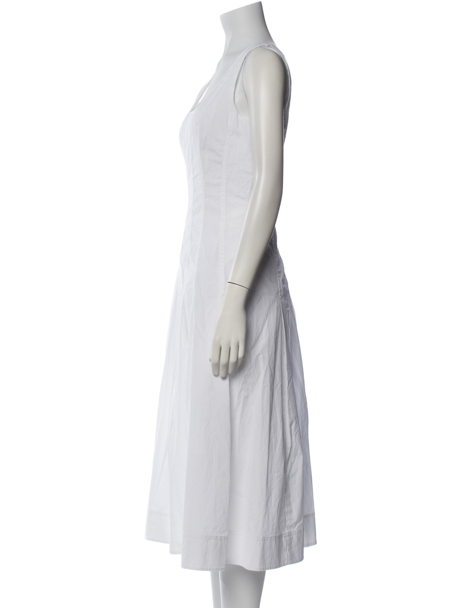 Veronica Beard Square Neckline Midi Length Dress