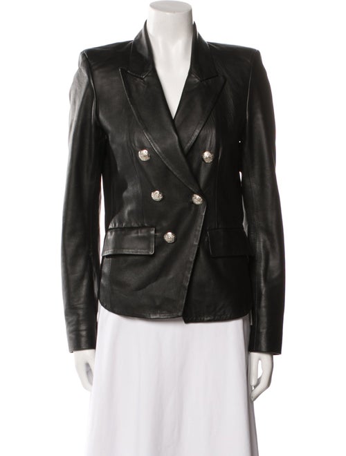 Veronica Beard Lamb Leather Biker Jacket