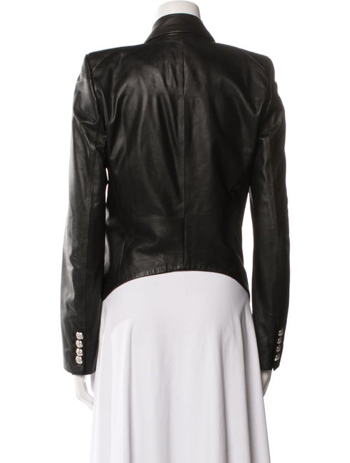 Veronica Beard Lamb Leather Biker Jacket