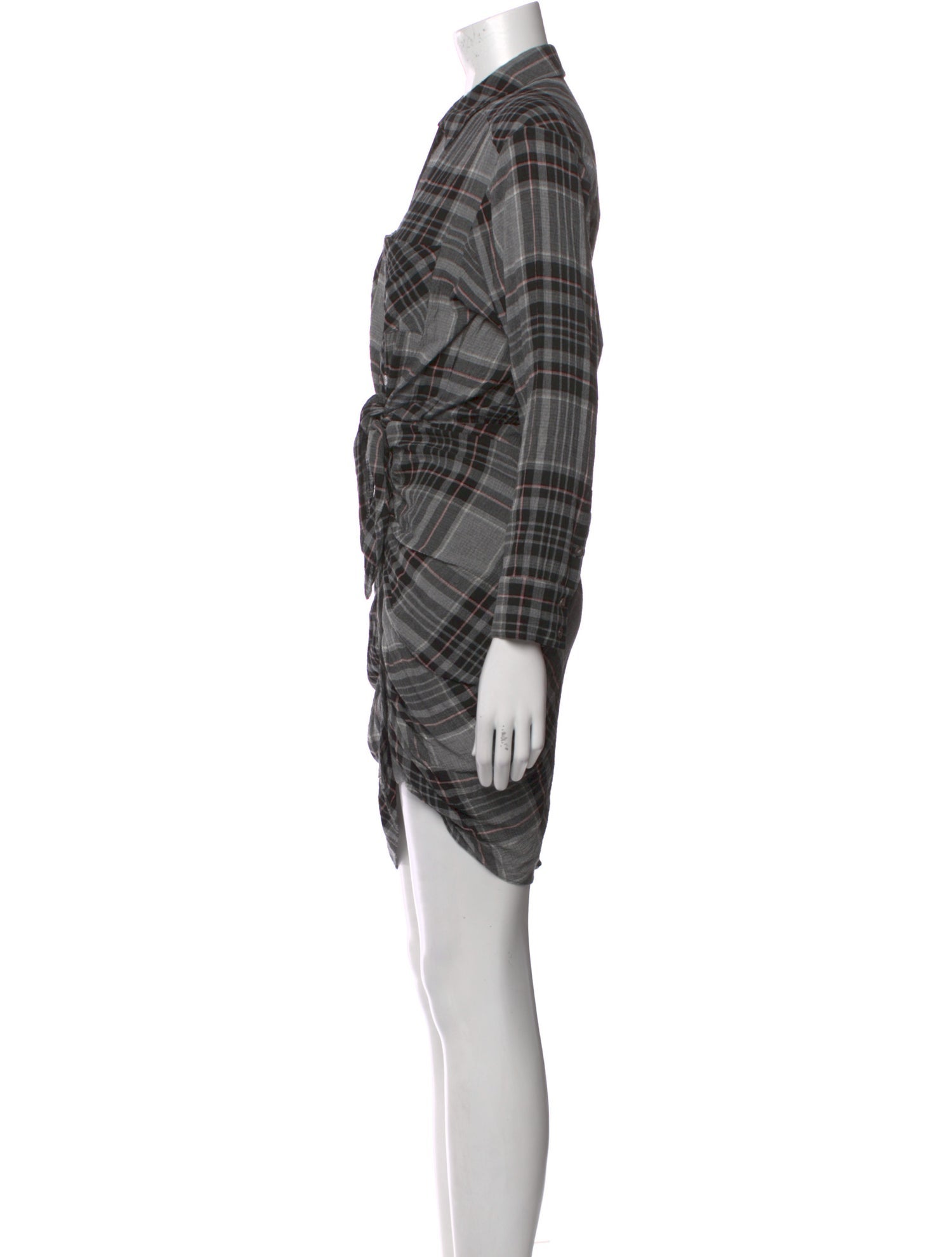 Veronica Beard Plaid Print Knee-Length Dress