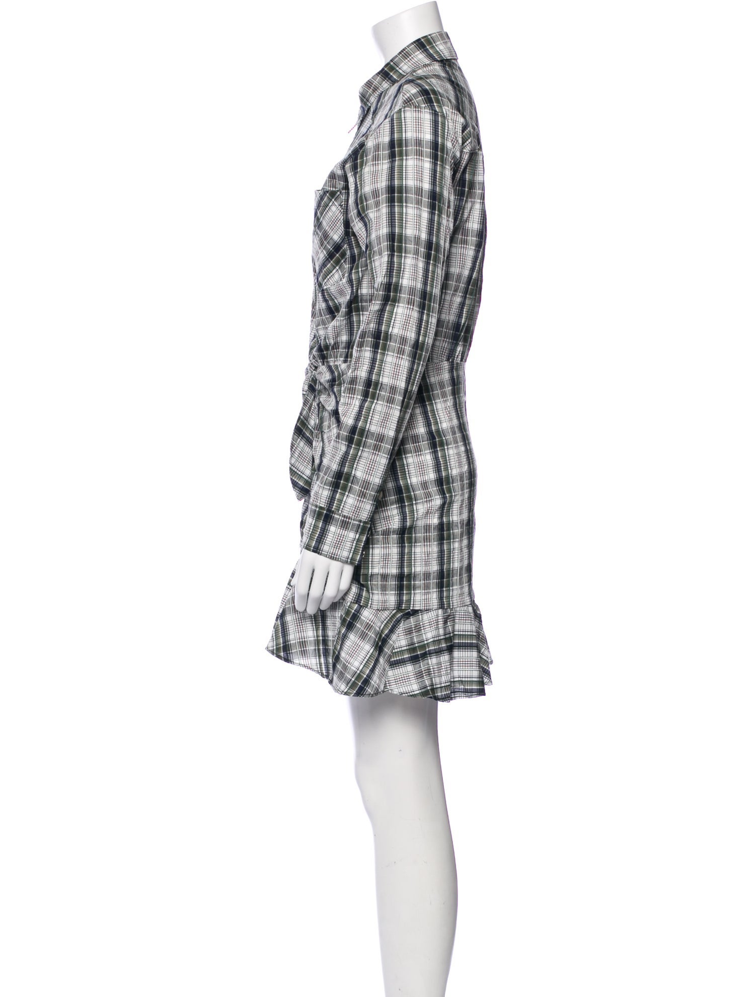 Veronica Beard Plaid Print Mini Dress