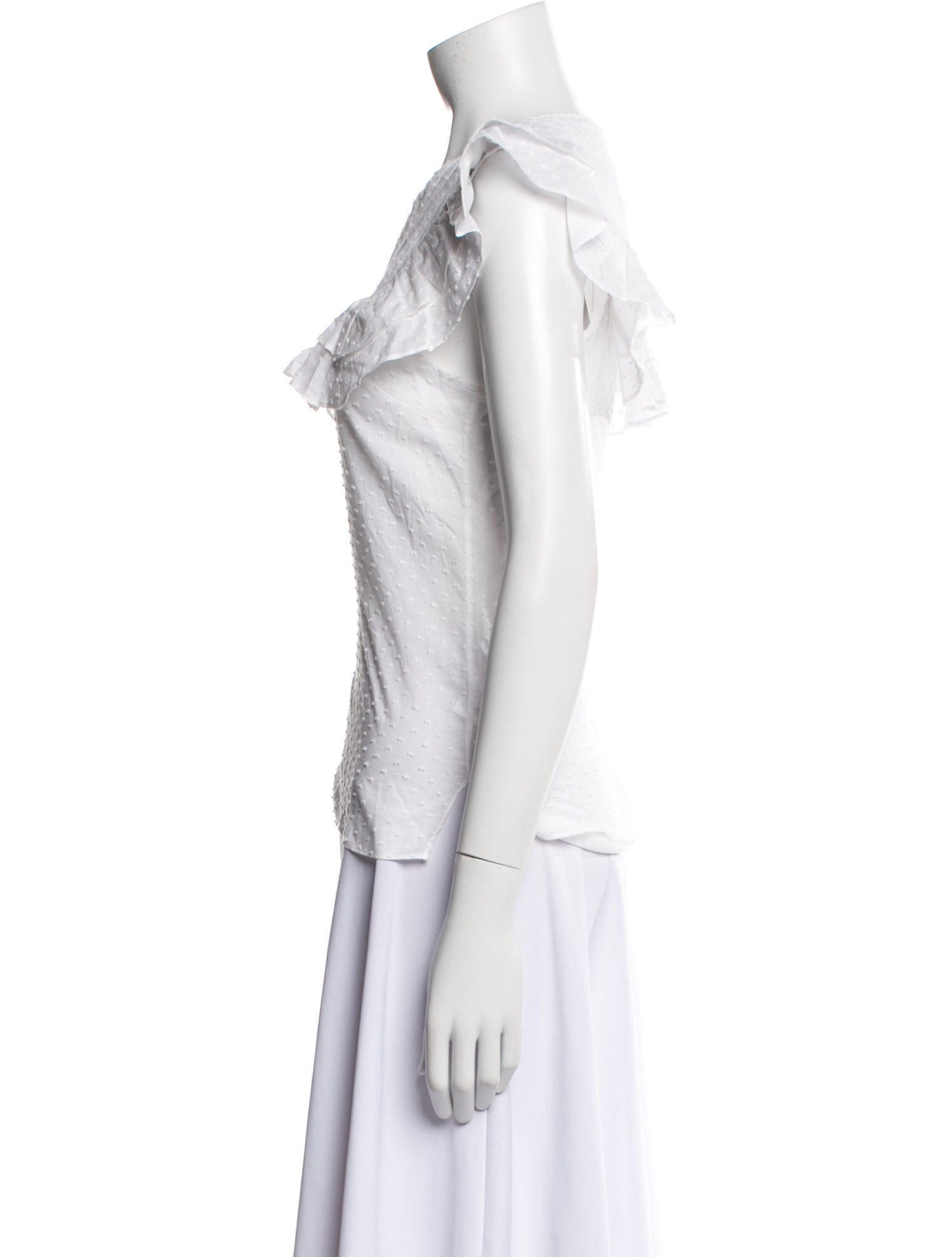 Veronica Beard Square Neckline Short Sleeve Top