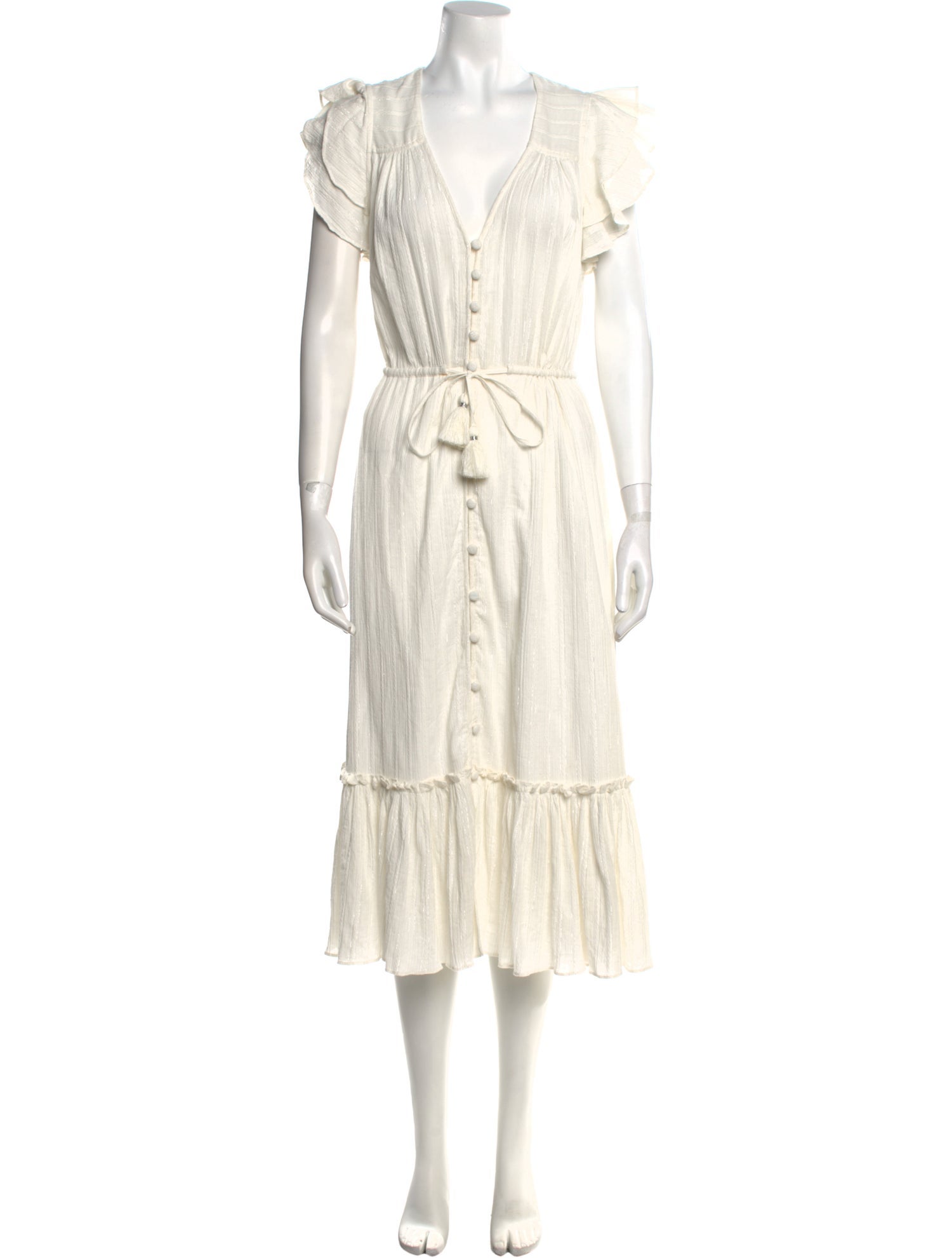 Veronica Beard V-Neck Long Dress