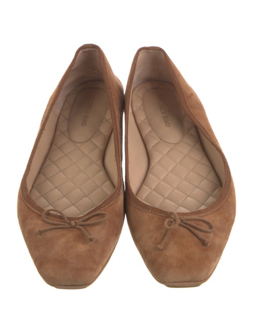 Veronica Beard Suede Bow Accents Ballet Flats