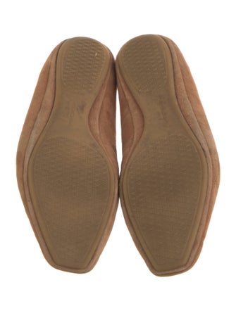 Veronica Beard Suede Bow Accents Ballet Flats