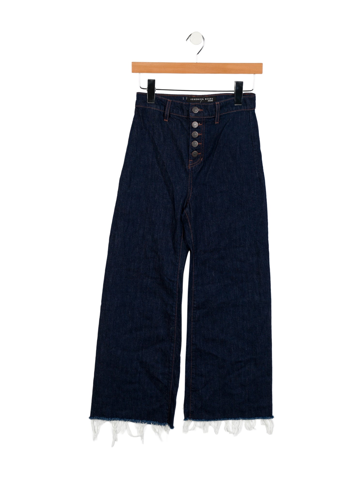 Veronica Beard High-Rise Wide Leg Jeans