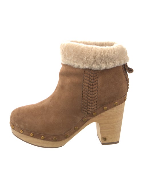 Veronica Beard Suede Studded Accents Boots