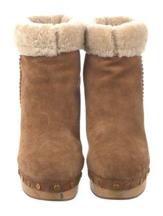 Veronica Beard Suede Studded Accents Boots