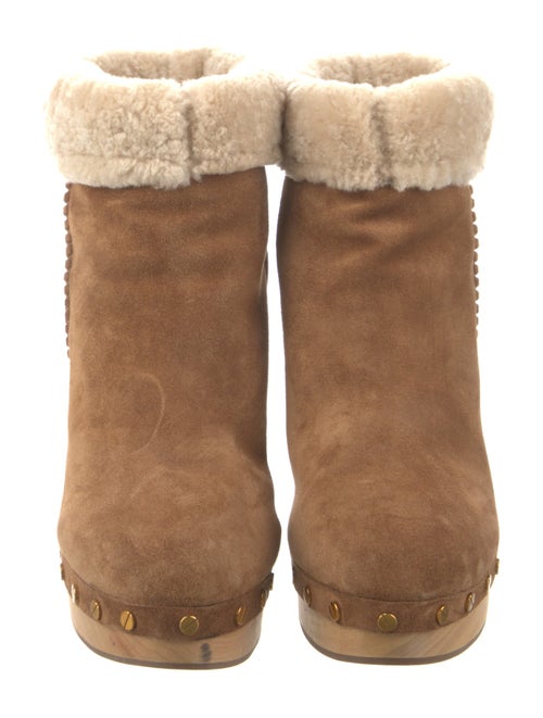 Veronica Beard Suede Studded Accents Boots