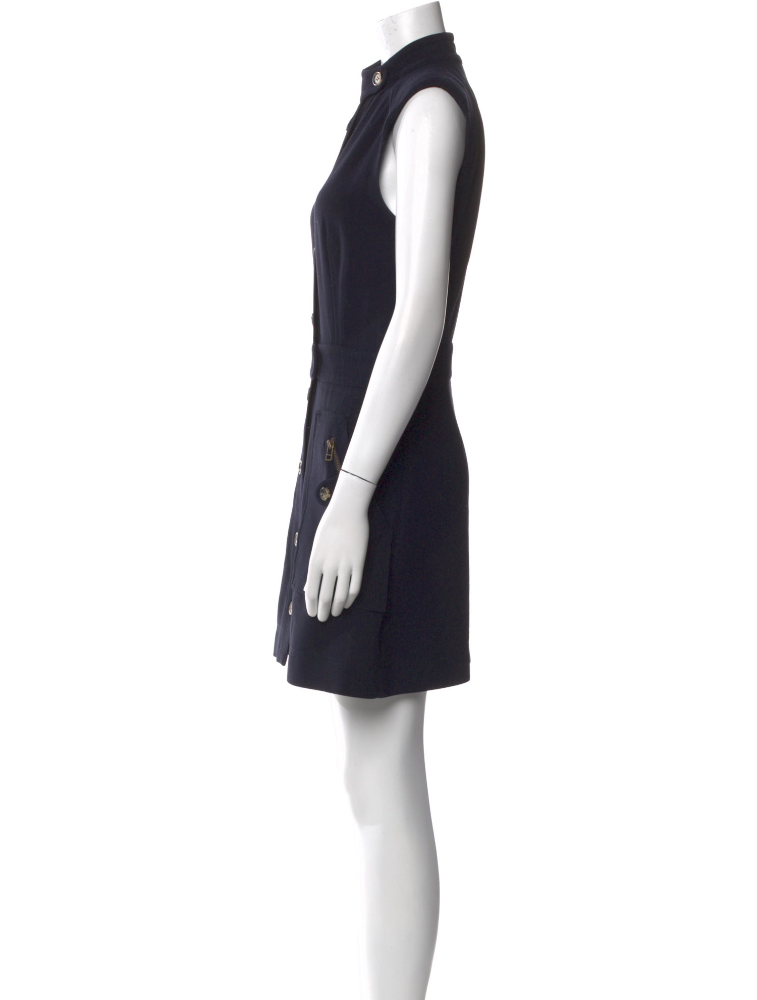 Veronica Beard Mock Neck Mini Dress