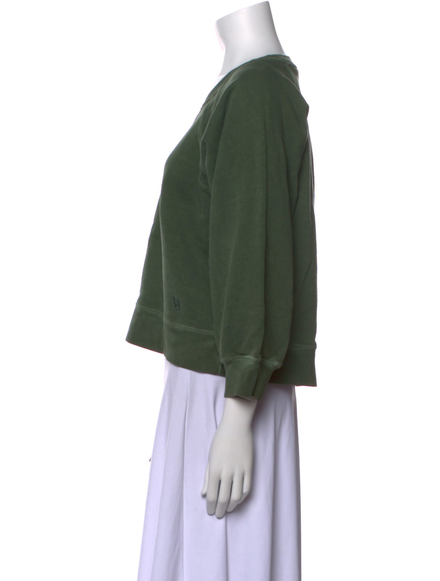 Veronica Beard Crew Neck Three-Quarter Sleeve Sweatshirt