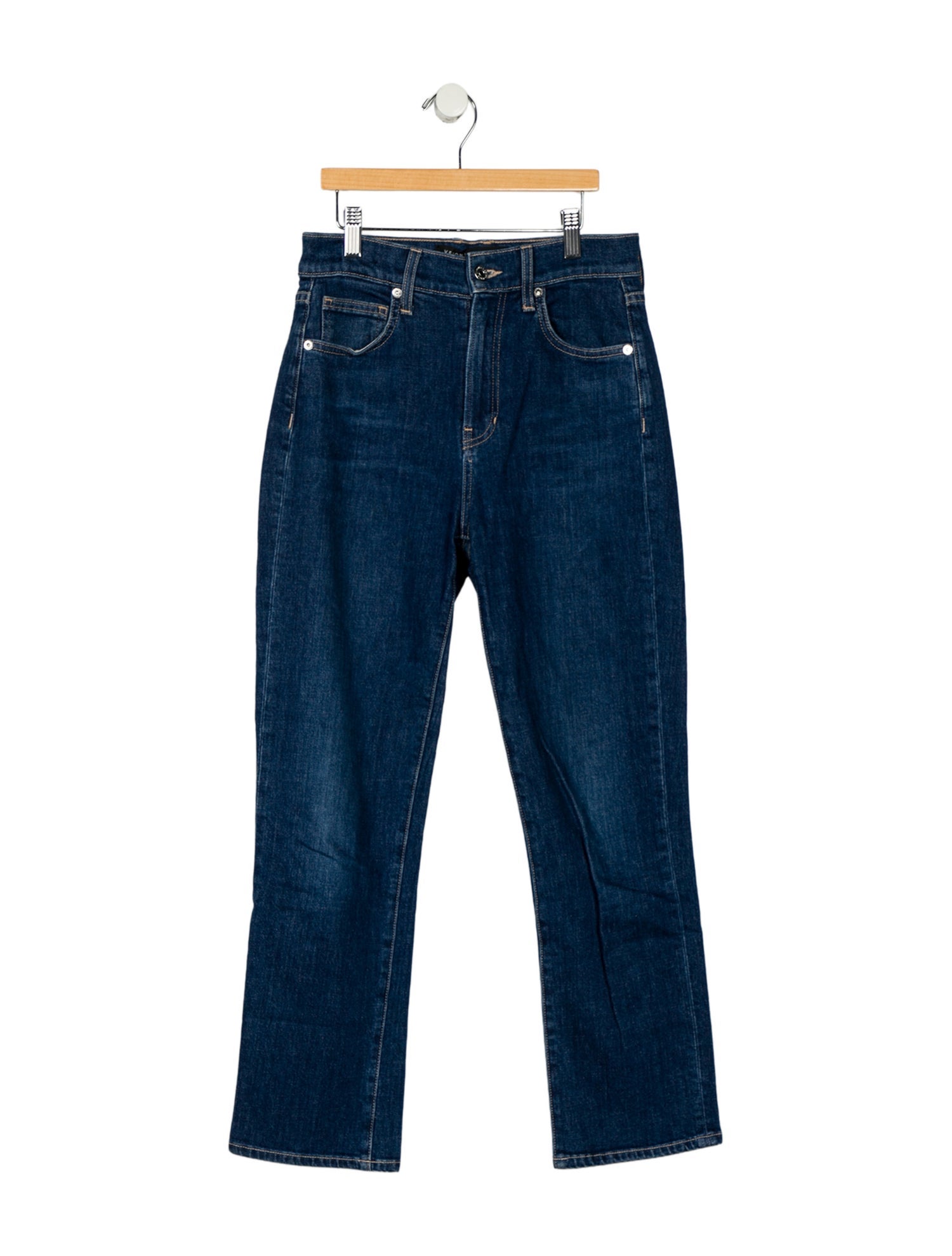 Veronica Beard High-Rise Straight Leg Jeans