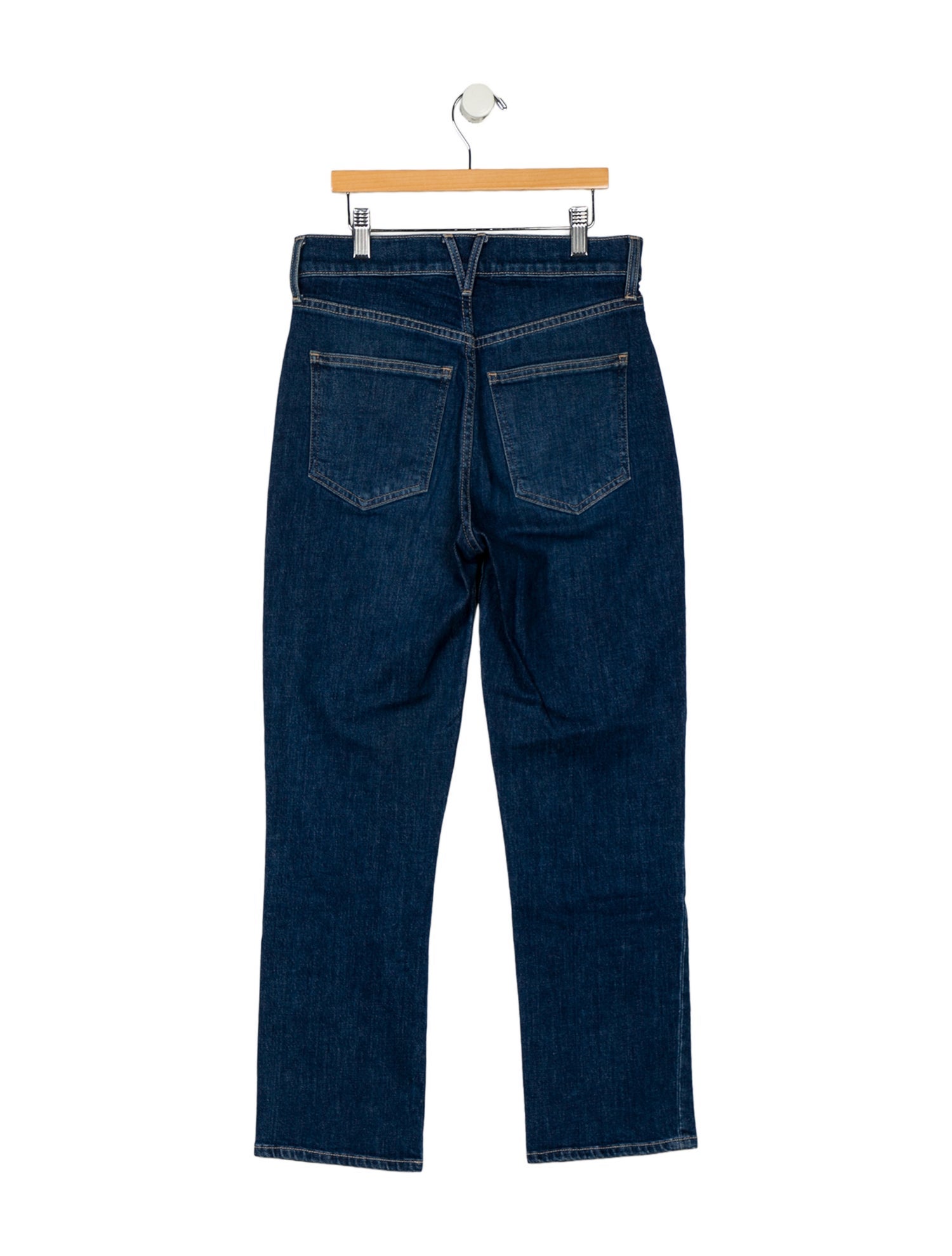 Veronica Beard High-Rise Straight Leg Jeans