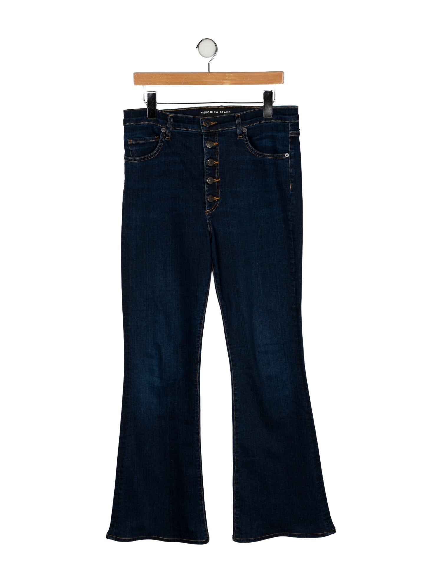 Veronica Beard High-Rise Wide Leg Jeans