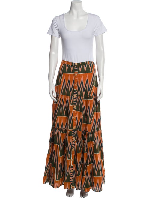 Veronica Beard Linen Printed Skirt Set
