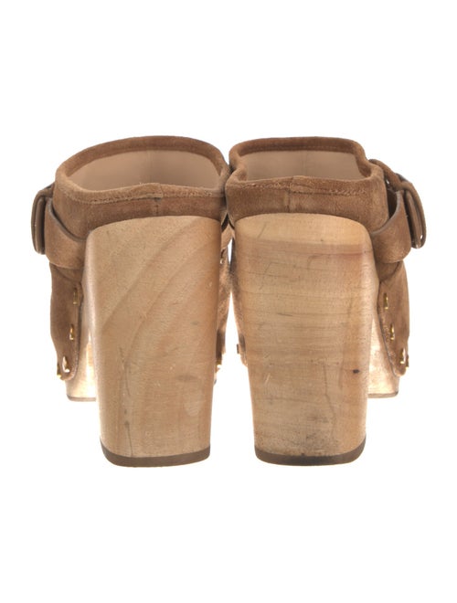 Veronica Beard Suede Studded Accents Mules